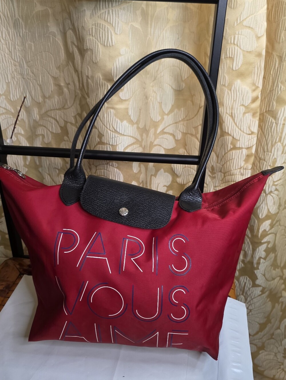 Paris Aeroport x LONGCHAMP PARIS VOUS CANVAS BAG